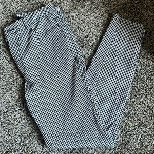 F21 houndstooth cropped pants